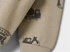 Name It sweatshirt pure cashmere med byggemaskiner